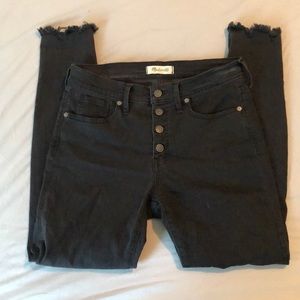 Madewell 9”High Rise Skinny Berkeley Button H3026
